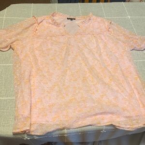Pink floral papermoon 1x blouse